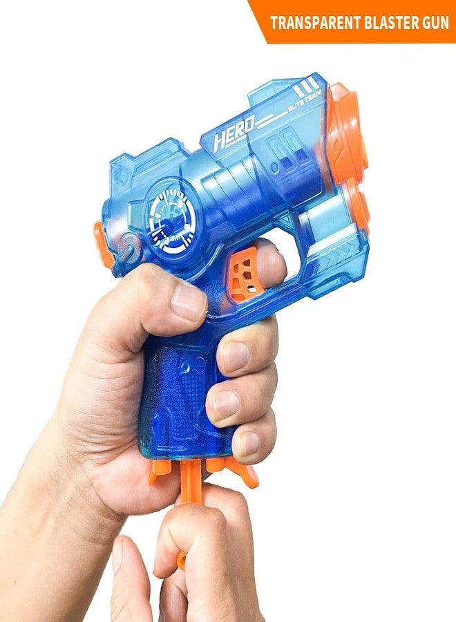 Banvih 2 Pack Mini Blaster Guns for Nerf, Small Toys Pistols for Kids Toddlers Boys Ages 3-5 5-7 8-12 Year Olds Birthday Gifts - 20 Refill Foam Darts and 2 Wristbands - Image 3