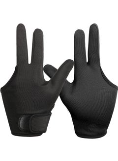 Geyoga Geyoga 2 Pcs Heat Resistant Gloves for Hair Styling 3 Finger Barber Gloves Reusable Curling Wand Heat Protector for Hair Dye(Black) 