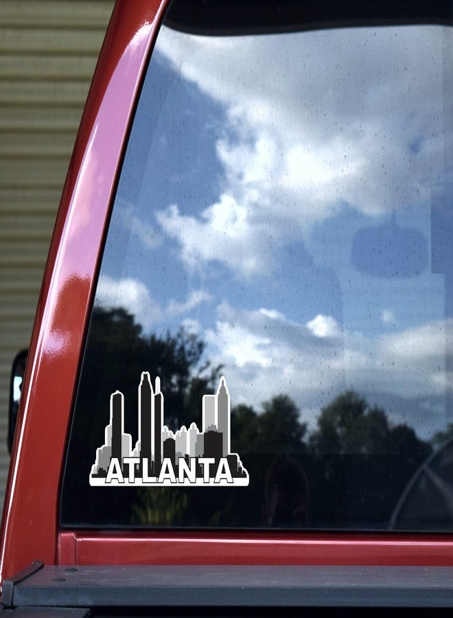 StickerTalk Large Letters Atlanta Skyline Vinyl Sticker, 10 inches by 3.5 inches - Image 4