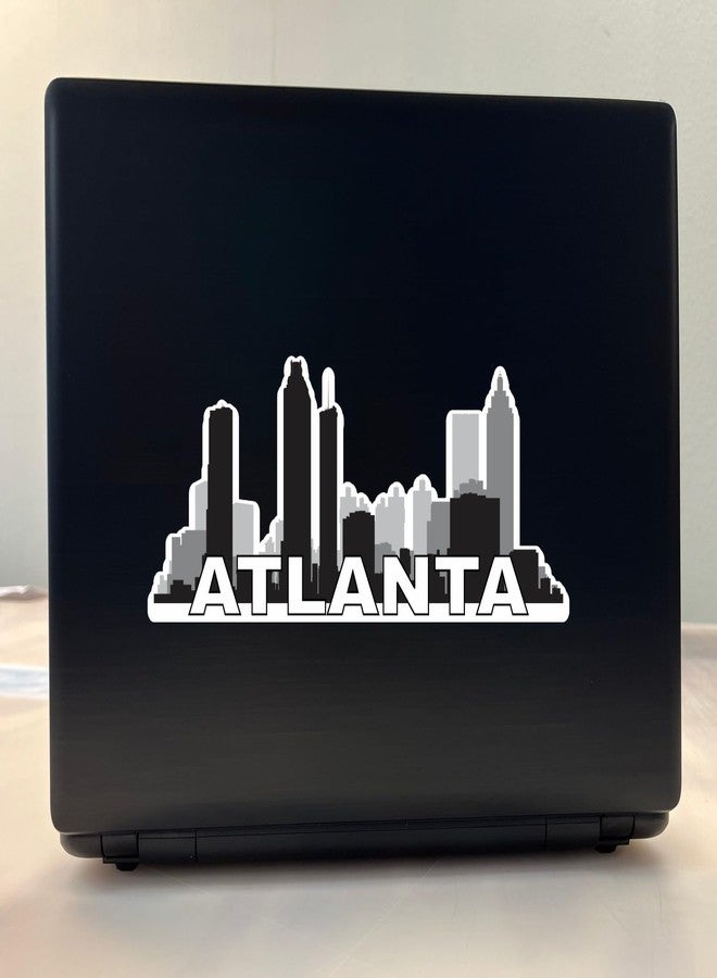 StickerTalk Large Letters Atlanta Skyline Vinyl Sticker, 10 inches by 3.5 inches - Image 3