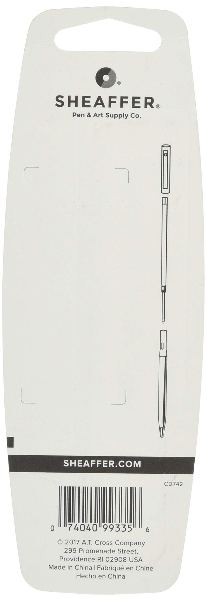 SHEAFFER إعادة تعبئة قلم شيفر كايل - أسود متوسط - بطاقة بلاستيكية - Image 2