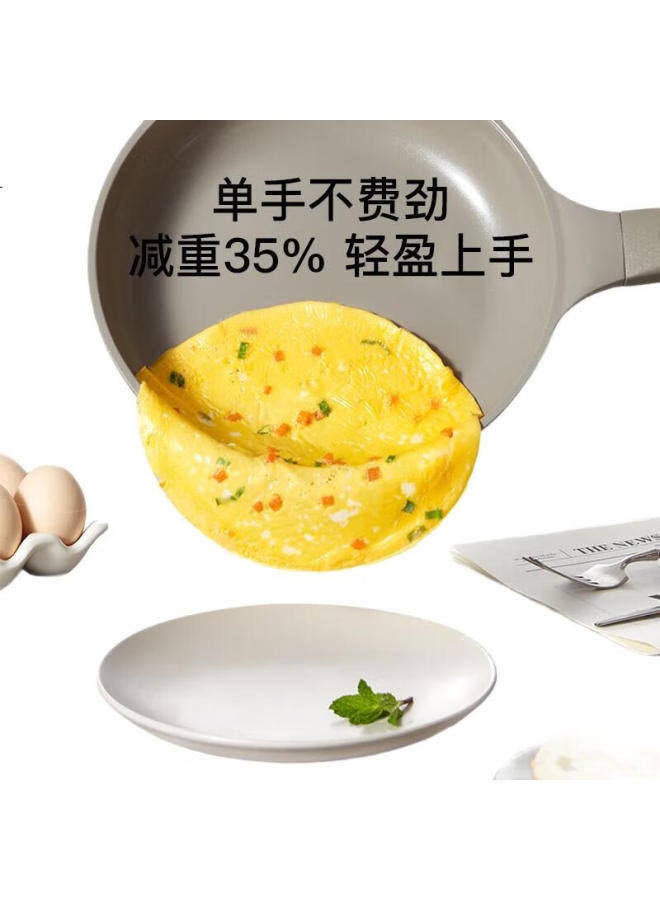 Redchef Ceramic Non-Stick Frying Pan Small Pancake Egg Steak Special Induction Cooker Pan Gray 28Cm - Image 2