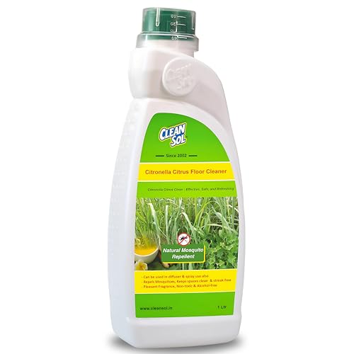 Cleansol Citronella Citrus Floor Cleaner Liquid – Natural Disinfectant & Eco-Friendly | Pet-Safe Multipurpose Herbal Floor Cleaner | Keeps Mosquitoes Away | 1 Litre - Image 2