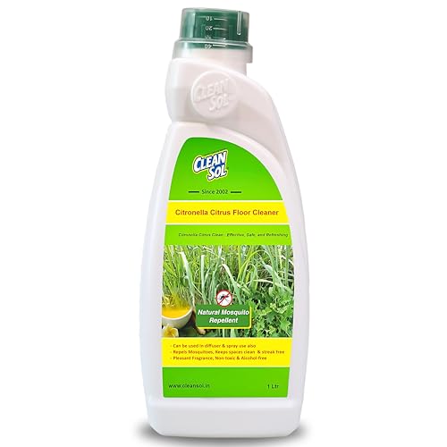 Cleansol Citronella Citrus Floor Cleaner Liquid – Natural Disinfectant & Eco-Friendly | Pet-Safe Multipurpose Herbal Floor Cleaner | Keeps Mosquitoes Away | 1 Litre - Image 1