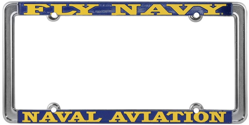 Honor Country Fly Navy Naval Aviation License Plate Frame, Thin Rim - Image 5