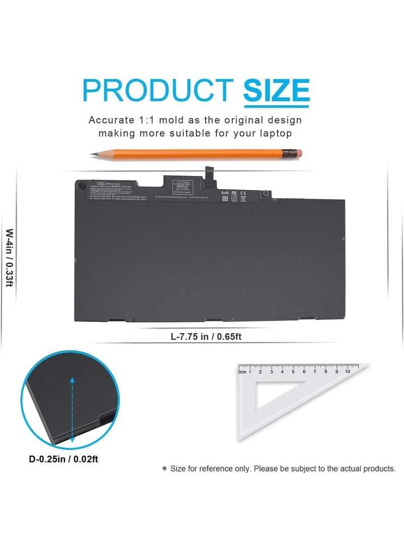 Battery for HP EliteBook 840 850 745 755 848 G3 G4 ZBook 15u G3 G4 mt42 mt43 CS03046XL 800513-001 800231-1C1 800231-141 800231-271 HSTNN-IB6Y HSTNN-UB6S HSTNN-I33C HSTNN-I41C T7B32AA cso3xl - Image 3