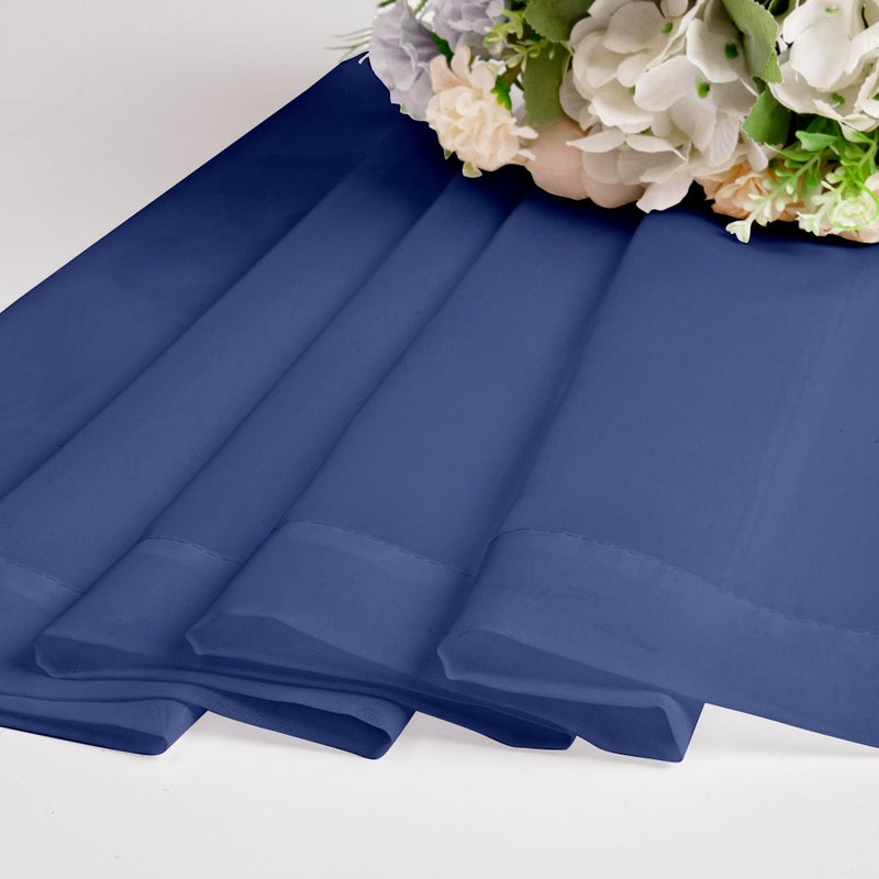 Chyhomenyc Royal Blue Sheer Curtains 96 inches Long 2 Panels  Light Filtering Soft Airy Solid Elegant Voile Window Treatment Drapes for Bedroom Living Room Wedding Party Decor  42 Wx96 L  8FT L - Image 4