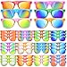 Uzoxlsn 36 Pack Kids Sunglasses Bulk with UV400 Protection 12 Colors Neon Sunglasses for Birthday Party Favors Beach Graduation Gift Summer Pool Party Supplies Goody Bag Filler Boys Girls Classroom Gift - Image 3