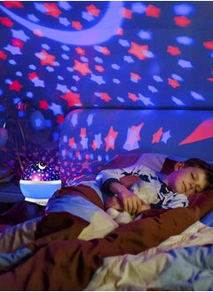 SUPREMIUM Star Projector Night Light Lamp - Fun Birthday Gift for 1-14 Year Old Girls & Boys, Kids Bedroom Decor, Rotating Galaxy Light, USB & Battery Powered, Sleep Aid for Babies & Toddlers  - Image 4
