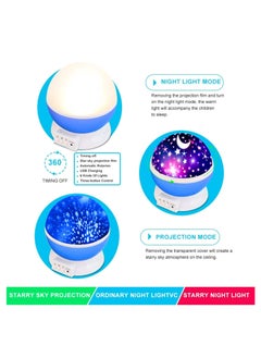 SUPREMIUM Star Projector Night Light Lamp - Fun Birthday Gift for 1-14 Year Old Girls & Boys, Kids Bedroom Decor, Rotating Galaxy Light, USB & Battery Powered, Sleep Aid for Babies & Toddlers  - Image 5