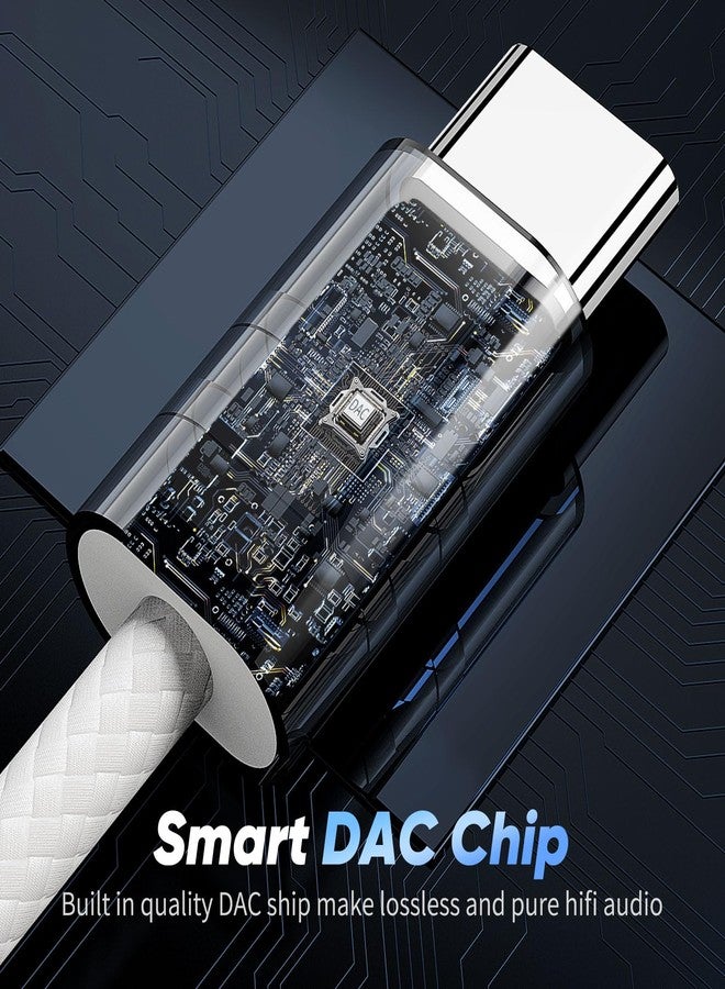 iMangoo USB C to 3.5mm Audio Headphones Adapter Plug and Play HiFi DAC Type C Amplifier Dongle with Bass Vocal 7.1 Surround Music Sound to 3.5 mm Aux Jack USBC Connector for Apple iPhone 17 16 Android - Image 4