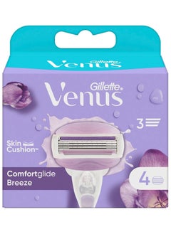 Gillette Gillette Venus ComfortGlide Spa Breeze Razor Blades Women, Pack of 4  - Image 1