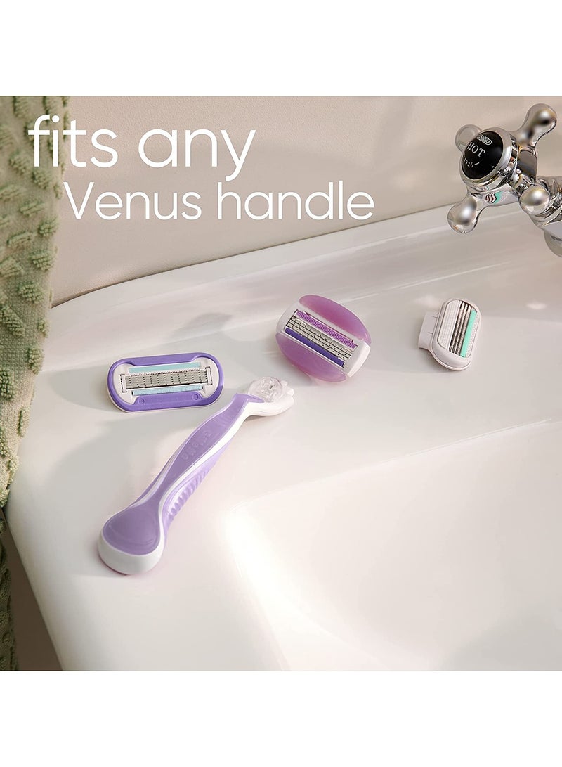 شفرات حلاقة جيليت فينوس كومفورت جلايد سبا بريز للنساء ، عبوة من 4 شفرات - Image 4