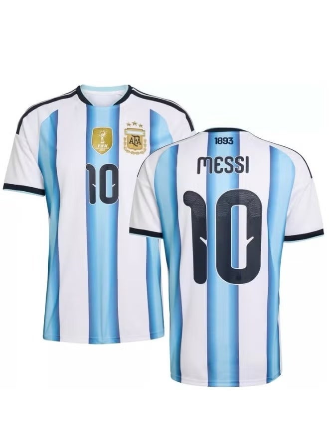 الأرجنتين قميص الأرجنتين الرئيسي لعام 2026 رقم 10 ميسي، قميص كرة القدم هدية للمعجبين والأصدقاء – نسخة المشجعين - Image 3