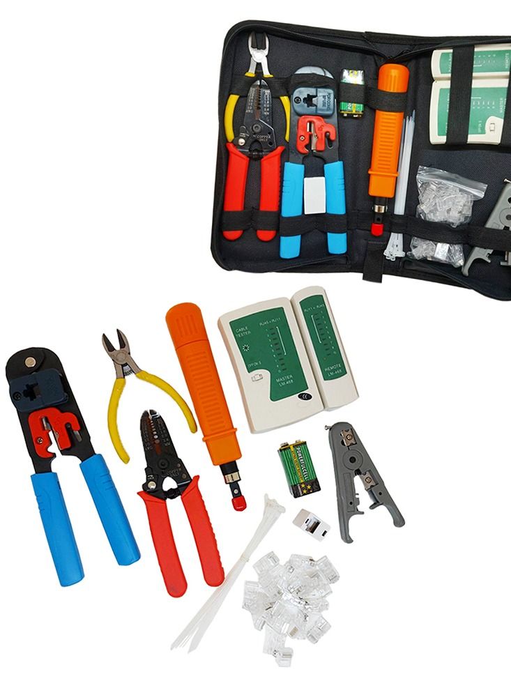 A kit consisting of 36 integrated pieces for easy connection of networks, internet cables / TBC300  - Image 2