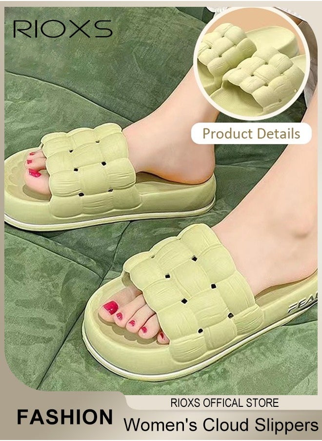 Women's Cloud Slippers Braided Straps Sandals Non-Slip Quick Drying Open Toe Slippers Super Soft Sole Sandals For Outdoor Or Indoor Use - pzsku/ZD14756B18D6FD72656E9Z/45/_/1725610408/db9197da-2600-4772-8175-b8b2d5d6f1e7