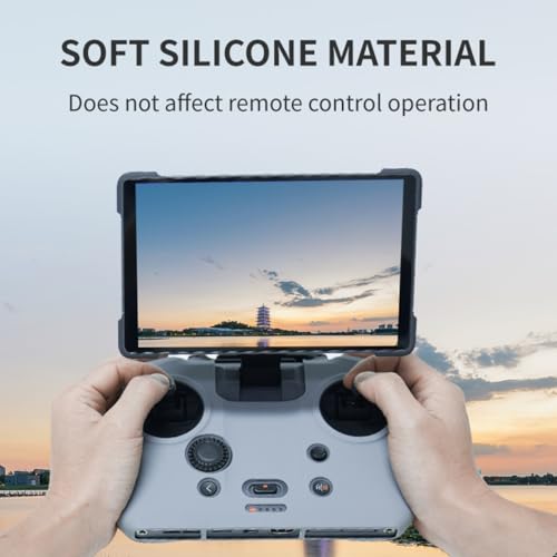 Xmipbs Silicone Protective Case Compatible with DJI Mavic 4 Pro Remote Controller, Soft Anti-Slip Shockproof Cover, Full Protection RC Pro 2 Controller Cover Compatible with RC PRO2 (Black) - Image 4