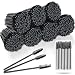 EWVVSS 600Pcs Mascara Wands Disposable Eyelash Brush with Container Spoolies for Eyebrows ExtensionsBlack - Image 2