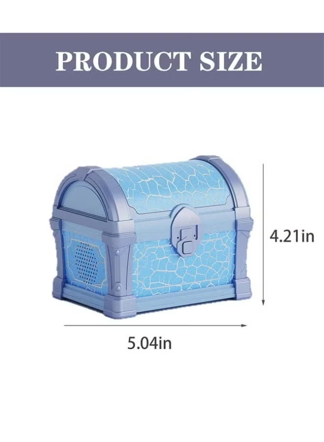 BlueFire Galaxy Treasure Chest Aurora Borealis Projector Night Light with Bluetooth Speaker & White Noise | Vintage Crackle Chest Design | Dimmable Northern Lights Ceiling Projector for Bedroom, Kids & Adults | Sleep Aid, Meditation & Party Light with Remote & Timer | Relaxing Room Decor Gift - Image 4