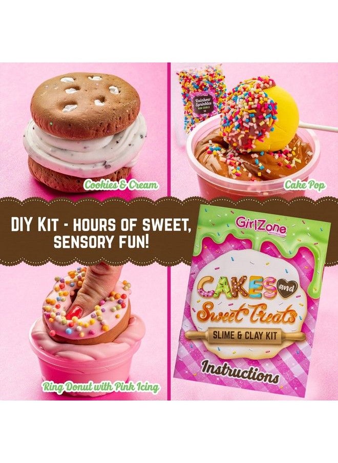 GirlZone - Cakes & Sweet Treats Slime Egg Fun Clay And Slime Kit To Make Slime For Girls Scented Slime For Kids And Slime Butter Awesome Gift Idea - Image 1