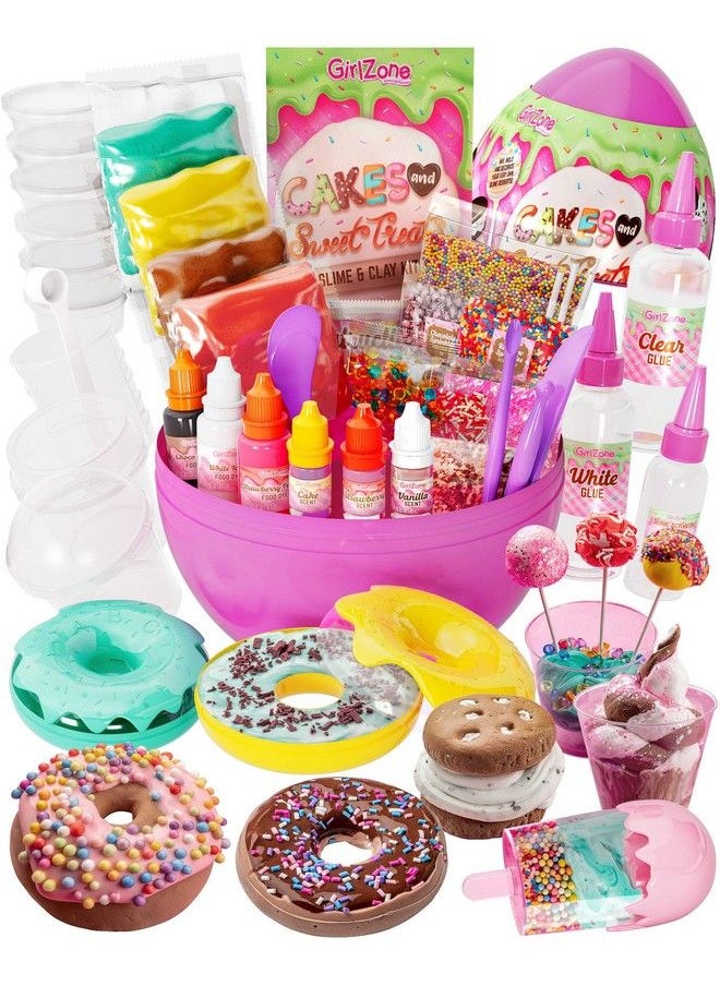 GirlZone - Cakes & Sweet Treats Slime Egg Fun Clay And Slime Kit To Make Slime For Girls Scented Slime For Kids And Slime Butter Awesome Gift Idea - Image 1