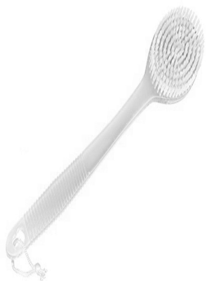 Confidence Bathing Cleaning Body Brush With Long Handle, Body Washing Brush With Soft Nylon Bristles, 50 Gram, Pack Of 1 (White) - Image 2