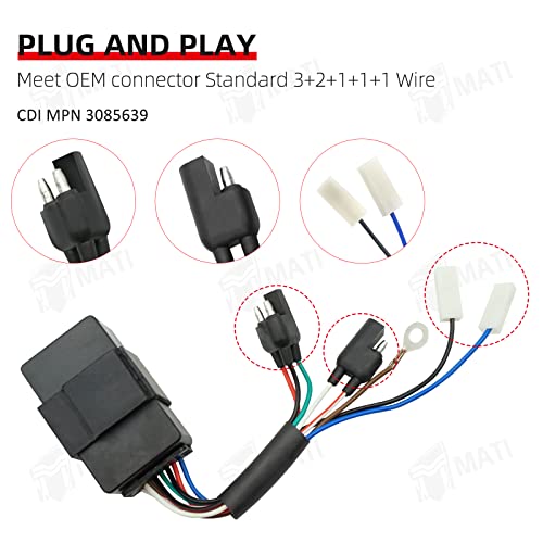 M MATI Ignition Coil & Spark Plug & CDI for Polaris Sportsman 500 Big Boss 500 Ranger 500 3085227 3070175 3085639 - Image 4