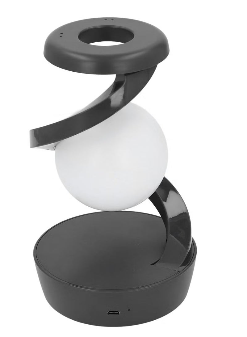 ELTRAZONE Modern Spiral Bedside Lamp, Innovative 3D Visual Levitation Ball LED Table Lamp, Bedside Night Light for Bedroom, Living Room, Office (Gray) – Floating Light with Futuristic Design & Ambiance - Image 3