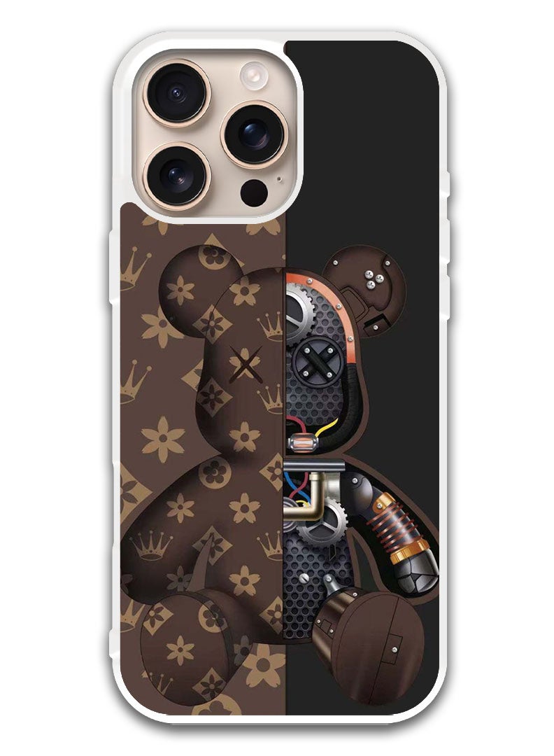 Theodor Protective Case Cover For APPLE IPHONE 16 Pro Kaws (White Bumper) - Image 1