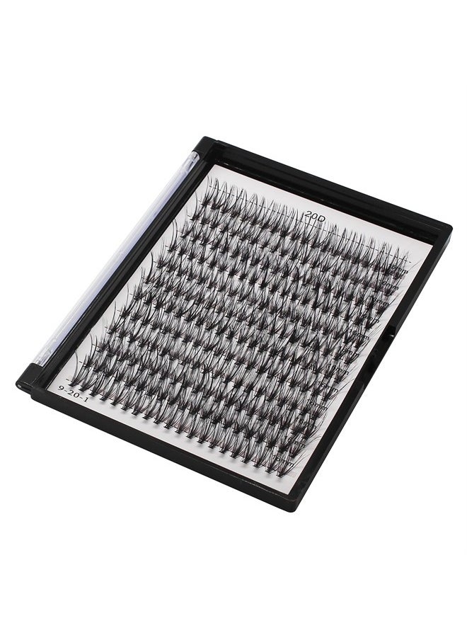 Bodermincer 10D/20D/30D/40D/50D Cluster to Choose Large Tray 240pcs D Curl 8-22mm to Choose Professional Makeup Individual Cluster EyeLashes Grafting Fake False Eyelashes Eyelash Extension Individual  - Image 2