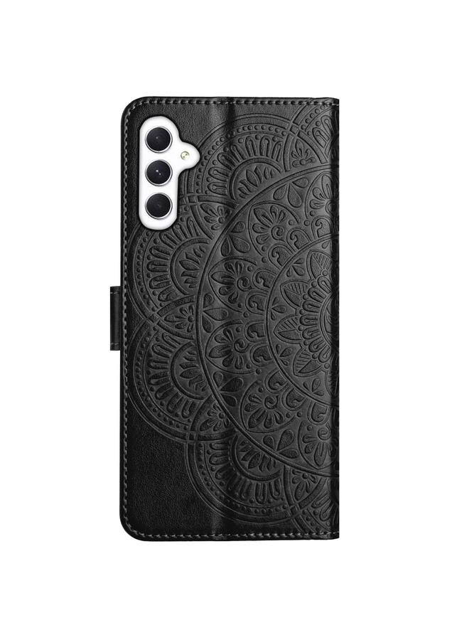 اس-توب جراب لهاتف Samsung Galaxy A56 5G، جراب جلدي منقوش بالزهور - Image 4