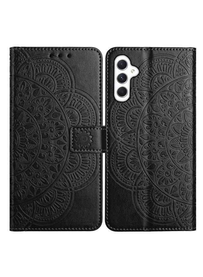 اس-توب جراب لهاتف Samsung Galaxy A56 5G، جراب جلدي منقوش بالزهور - Image 1