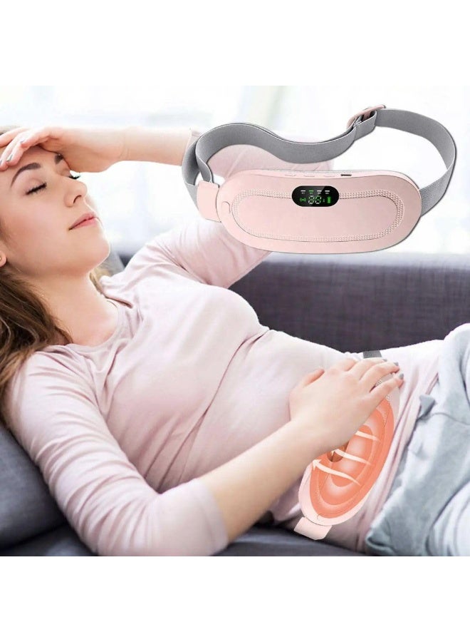 Portable Cordless Heating Pad for Menstrual Cramps & Stomach Relief - 3-Speed Temperature & 4-Speed Massage Period Pain Device - Targeted Back and Belly Heating Wrap - Image 4