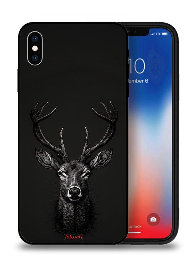 Tolwak Apple iPhone XS Protective Case Deer Digital Art  - Image 1