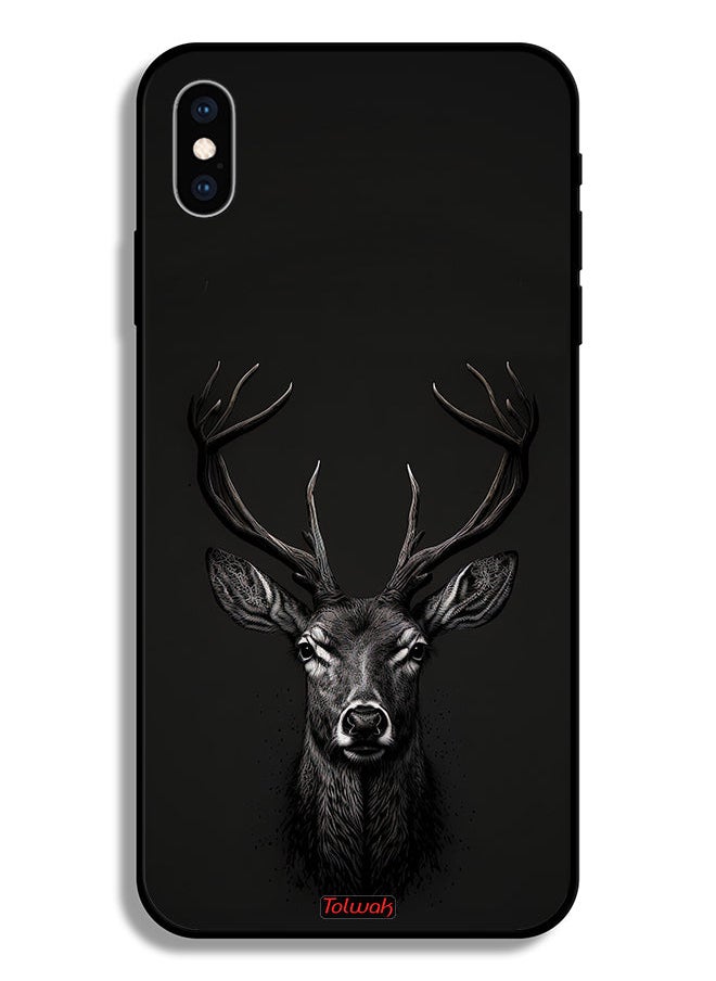 Tolwak Apple iPhone XS Protective Case Deer Digital Art  - Image 2