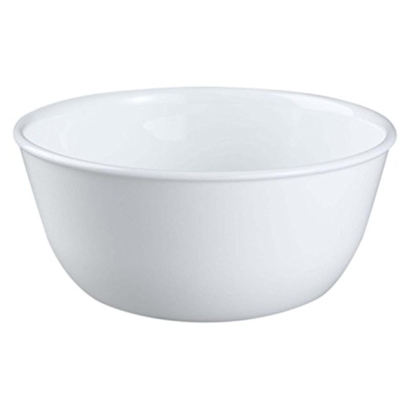 Corelle 3138 28 oz Vitrelle Glass Winter Frost White Noodle Bowl  Pack of 3 - Image 1