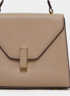 Styli Textured Handbag with Top Handle & Adjustable Strap  - Image 5