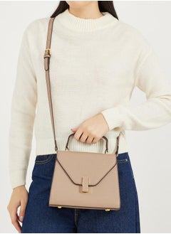 Styli Textured Handbag with Top Handle & Adjustable Strap  - Image 2