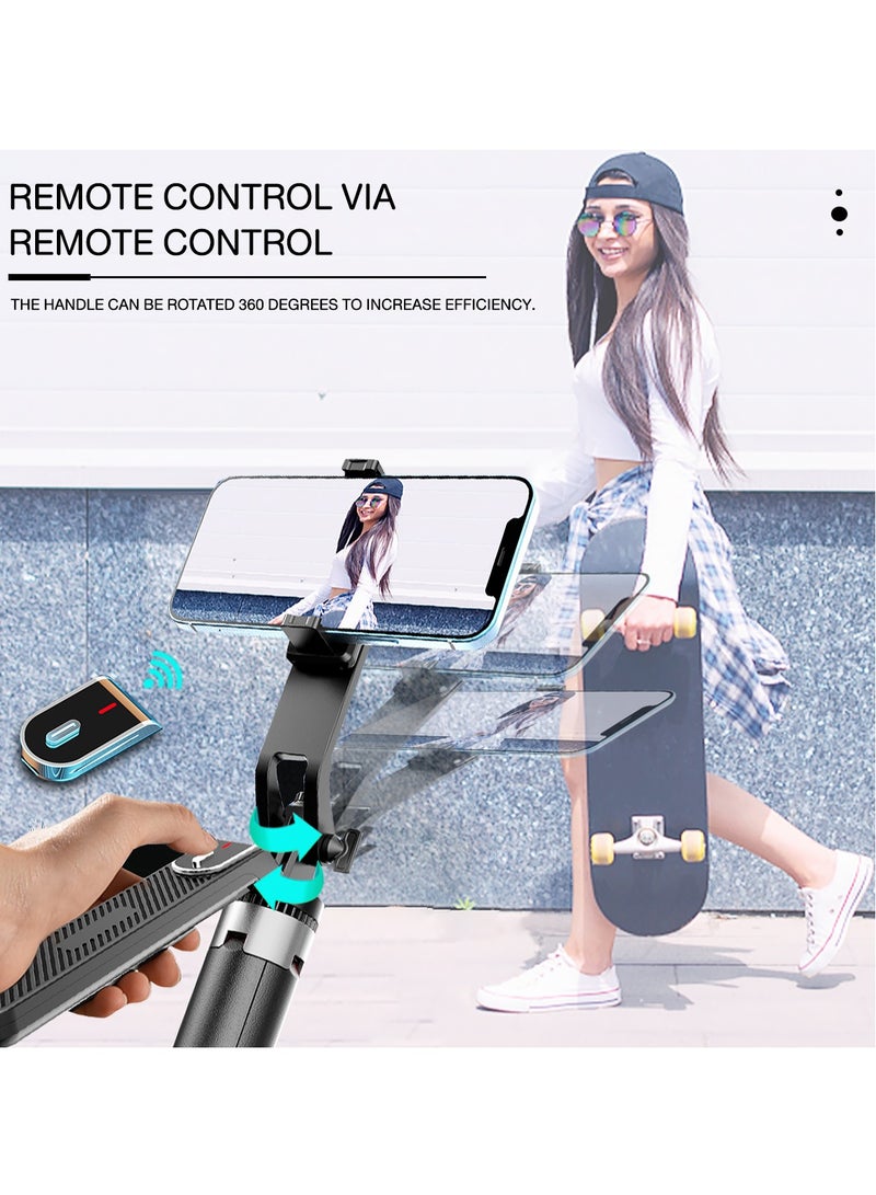 حامل ثلاثي القوائم لصور السيلفي قابل للسحب، يدعم جهاز التحكم عن بعد عبر البلوتوث، مناسب لتصوير مقاطع فيديو السيلفي، بطول 1.8 متر - Image 2