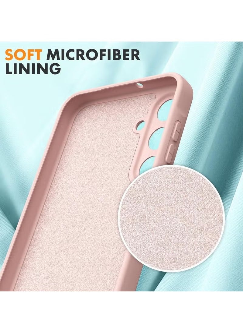 TIGER Case for Samsung Galaxy A16 4G/5G Case, 2 Pack Tempered Glass Screen Protector, Soft TPU Liquid Silicone Case, Shockproof Rubber Silicone Gel Case - Pinksand, Slim & Durable Protection for Everyday Use - Image 4