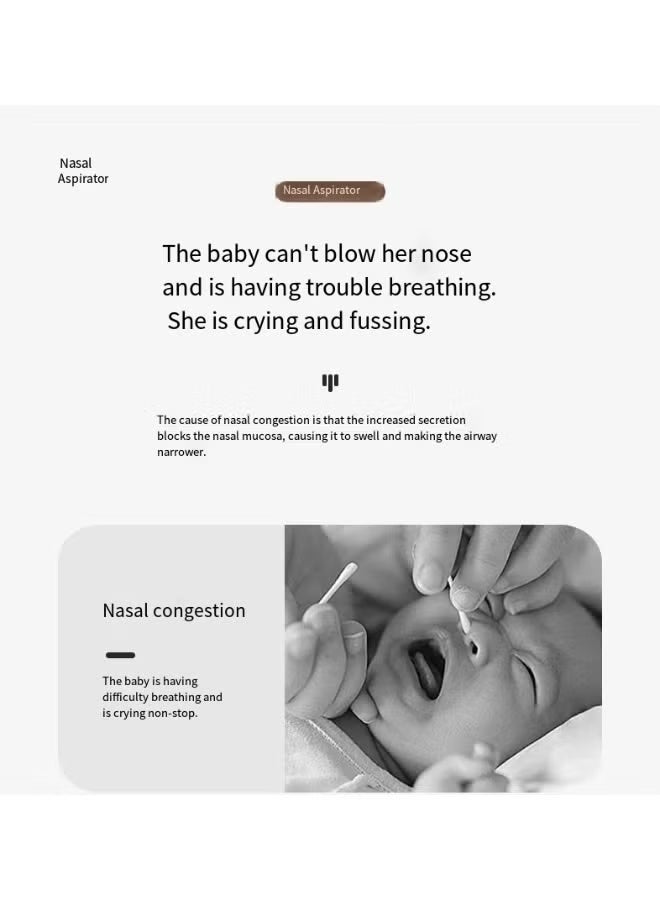 QZ A Nasal Dusting Device Suitable For Infants, Equipped With Clips, 100% Safe Infant Nasal Mucus Remover, Suitable For Infants (0 To 2 Years Old) Nasal Cleaner, With Adjustable Force For Greater Safety - Image 4