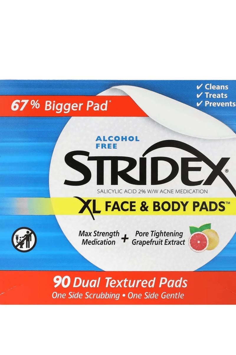 سترايدكس فوط للوجه والجسم XL  90 قطعة - Image 1