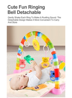 MaBaby حصائر ألعاب الأطفال، حصائر جيم بيانو مرحة قابلة للفك حصيرة ألعاب الأطفال مع موسيقى وأضواء ألعاب تعليمية إلكترونية  - Image 2