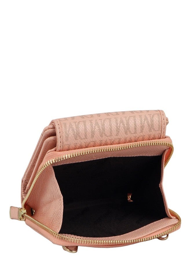Da Milano Leather Sling Wallet for Women - Pink (10230A) - Image 4