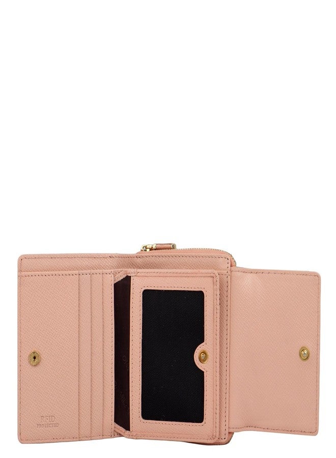 Da Milano Leather Sling Wallet for Women - Pink (10230A) - Image 3