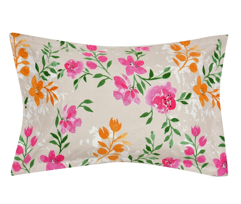 RRC Super Soft Brushed Microfiber Cotton Pillow Covers,Set of 4 Pieces Pillow Covers,17X27(Inches) 43X68(CM) Printed Pillow Covers,Flange on Edges Pillow Covers - Image 4