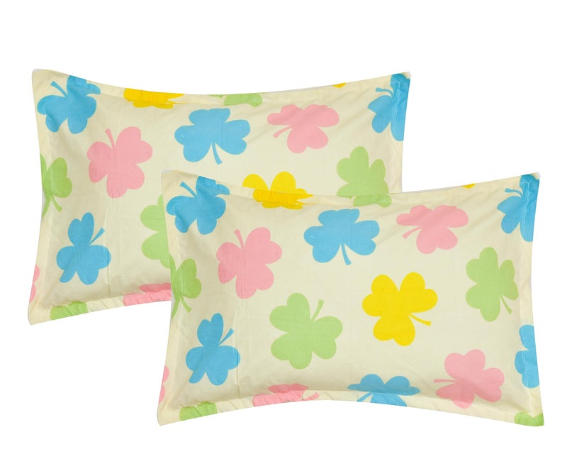 RRC Super Soft Brushed Microfiber Cotton Pillow Covers,Set of 4 Pieces Pillow Covers,17X27(Inches) 43X68(CM) Printed Pillow Covers,Flange on Edges Pillow Covers - Image 2