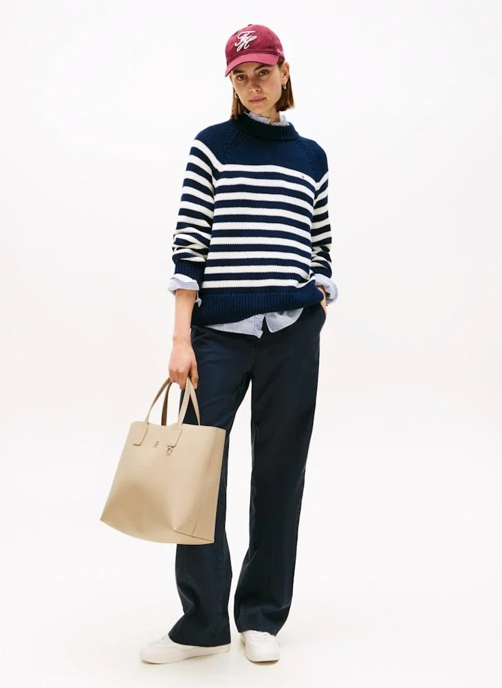 TOMMY HILFIGER Logo Detail Top Handle Tote