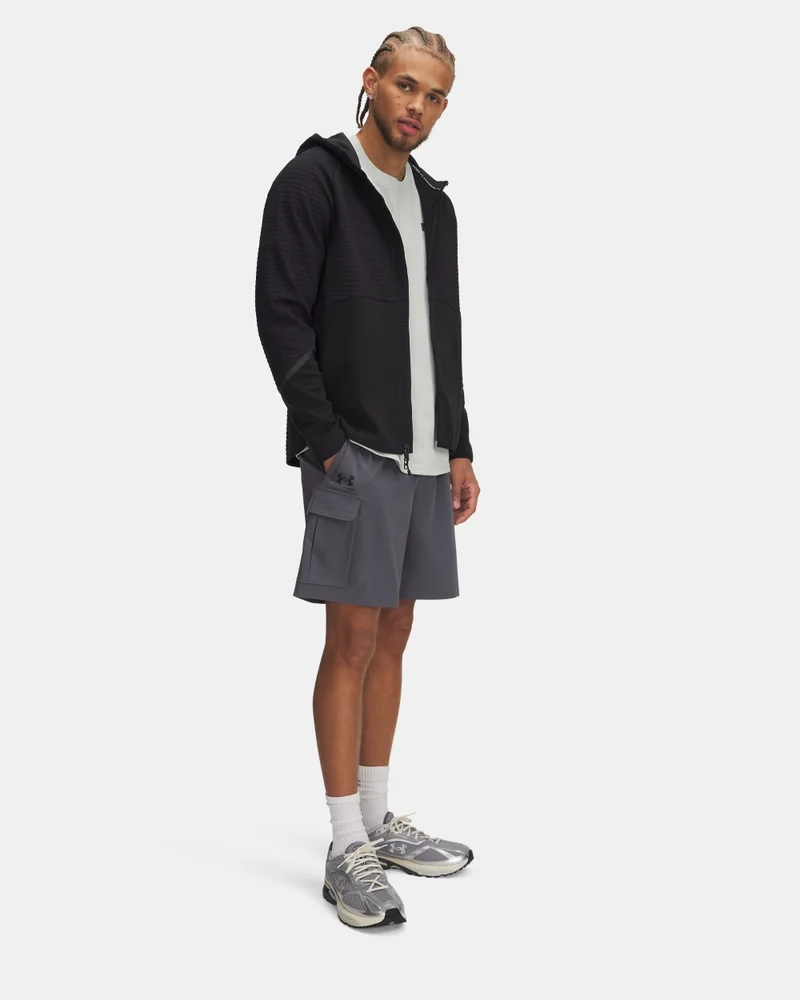 UNDER ARMOUR Grey Men's Vibe Woven Training Cargo Shorts for Men | Best Price UAE