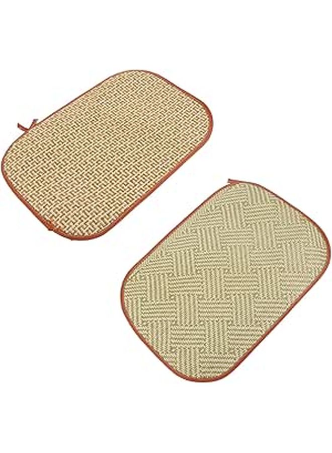 2PCS Rabbit Cooling Mat Summer Heat Resistant Pet Bed For Bunnies Guinea Pigs Green - Image 1
